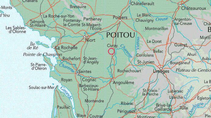 Poitou-Charentes Map